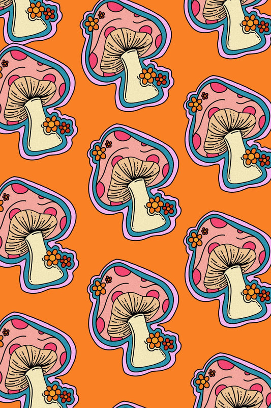 Funky Mushroom print